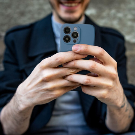 Futerał Silicone Mag Cover kompatybilny z MagSafe do IPHONE 11 niebieski