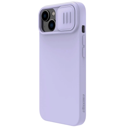 Nillkin CamShield Silky Silicone Case iPhone 14 Plus Case with Camera Protector Purple
