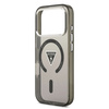 Guess Nakładka Magsafe IML Gradient Case With Print Triangle Logo & Silver Metal Camera Buttons Do iPhone 17 Pro Max Czarna