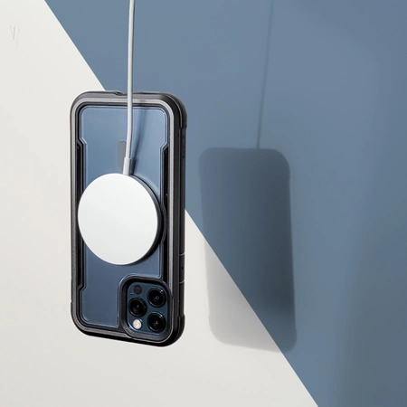 Raptic X-Doria Secure Case iPhone 14 Pro mit gepanzerter MagSafe-Hülle grün