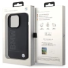 BMW Leder Hot Stamp iPhone 15 Pro Max Hülle - Schwarz