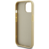 Guess Glitter Script Big 4G case for iPhone 15 - gold