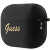 Guess GUAP2LSCHSK AirPods Pro 2 cover black/black Silicone Charm Heart Collection