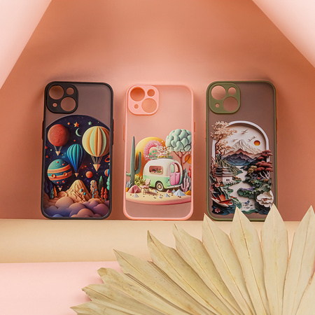 Nakładka Ultra Trendy do iPhone 14 6,1&quot; Travel zielona