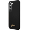 Guess Silicone Script Metal Logo - Etui Samsung Galaxy S23+ (czarny)