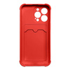 Card Armor Case cover for Xiaomi Redmi 10X 4G / Xiaomi Redmi Note 9 card wallet Air Bag armored housing red