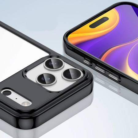 Etui Outer Space na iPhone 17 Pro - czarne przezroczyste