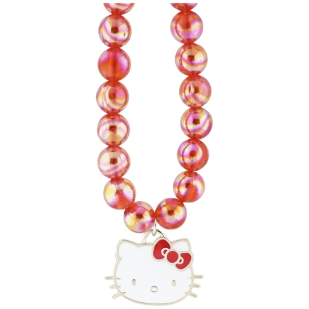 Hello Kitty Perlen Kitty Kopf Handyanhänger - Rot