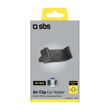 SBS TESUPAIRCLIP Smartphone-Halterung für Lüftungsschlitze – schwarz