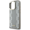 Original Handyhülle IPHONE 16 PRO MAX DKNY Hardcase Checkered Pattern MagSafe beige
