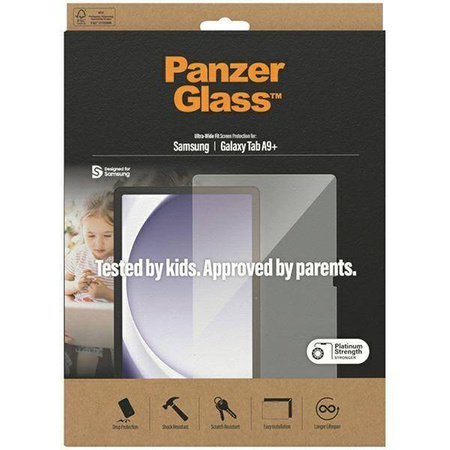 Szkło Hartowane SAMSUNG GALAXY TAB A9+ 11.0 PanzerGlass Ultra-Wide Fit Screen Protection Clear