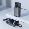 Acefast M10 magnetische Powerbank 2x USB-C PD 30W mit 15W induktivem Laden und USB-C-Kabel - Schwarz