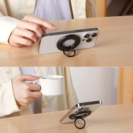 Magnetyczny Uchwyt / Ring MagSafe na Telefon MagSafe Tech-Protect szary