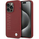 BMW BMHMP15LSLBLRE iPhone 15 Pro 6.1" czerwony/red hardcase Silicone Big Logo MagSafe