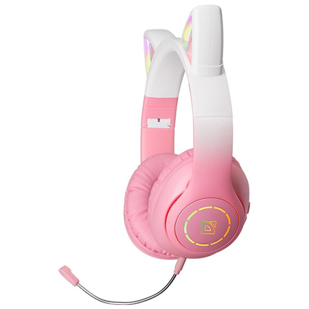 Defender słuchawki Bluetooth Freemotion B505 Led różowy/pink (63505)