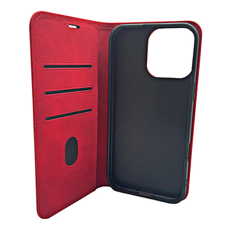 Etui Smart Suede do Samsung Galaxy M16 5G czerwone