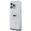 Karl Lagerfeld nakładka do iPhone 16 Pro 6,3&quot; KLHMP16LHLSKIH biała Hardcase IML Metal Karl Head MagSafe