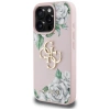 Etui Guess Grained Roses Big 4G logo na iPhone 16 Pro - różowe