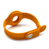 Silikonowe elastyczne etui opaska na rękę nadgarstek zawieszka case do lokalizatora Apple AirTag pomarańczowy