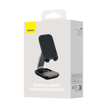 Regulowany stojak na telefon Baseus Seashell Series - czarny