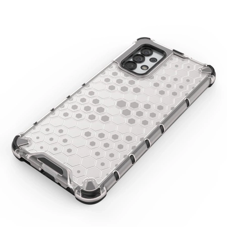 Honeycomb Panzerhülle mit Gelrahmen für Samsung Galaxy A03s (166,5) schwarz