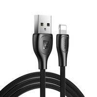 Remax Lesu Pro kabel przewód USB - Lightning 480 Mbps 2,1 A 1 m czarny (RC-160i black)