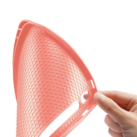 Dux Ducis Domo Öko-Lederhülle mit Ständer für Samsung Tab S9 FE+ – Rosa