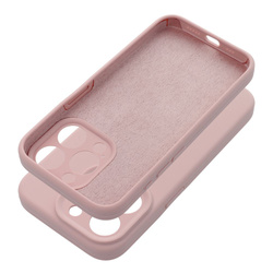 Futerał SILICONE 2mm do IPHONE 16 Plus pudrowy róż