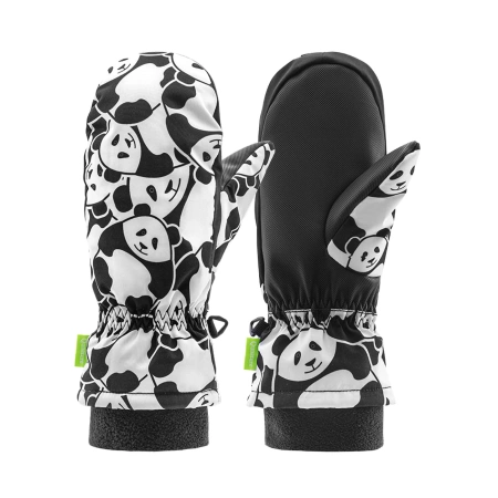 Qunature Panda Heat Transfer Kinder-Skihandschuhe, Größe S – Schwarz/Weiß