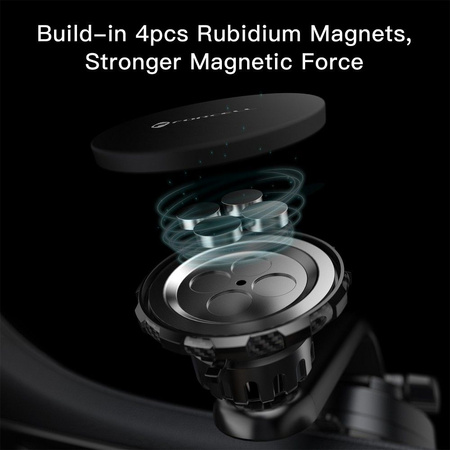 FORCELL F-Grip MagLuxe uchwyt samochodowy do szyby/deski/kratki magnetyczny czarny