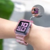 Silicone Band Strap Bracelet Case Strap Light Set for Apple Watch 44mm - Blue
