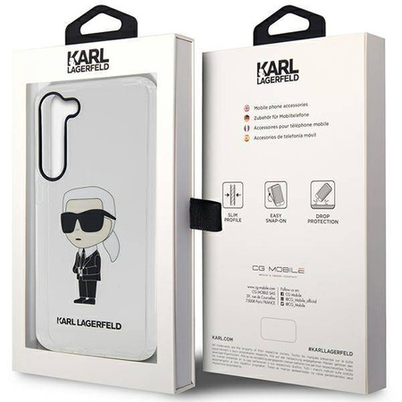 Karl Lagerfeld KLHCS23MHNIKTCT S23+ S916 transparent hardcase Ikonik Karl Lagerfeld
