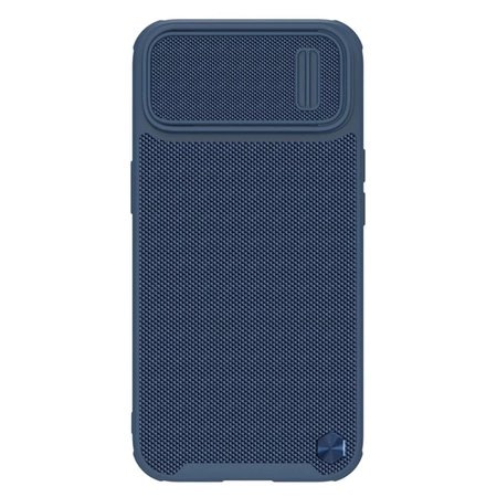 Nillkin Textured S Case for iPhone 14, armored cover with camera cover, blue