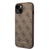 Guess GUHCP15MG4GFBR iPhone 15 Plus 6.7" brown/brown hard case 4G Metal Gold Logo