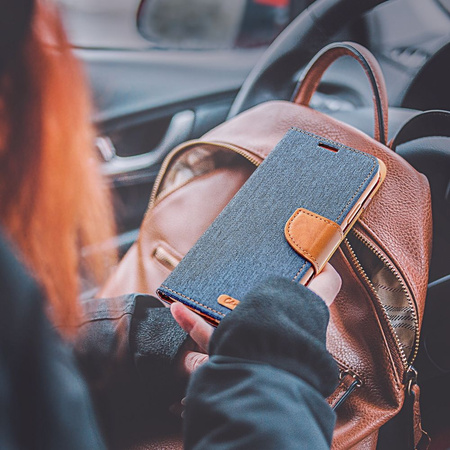 Kabura CANVAS Book do SAMSUNG A35 5G granatowy