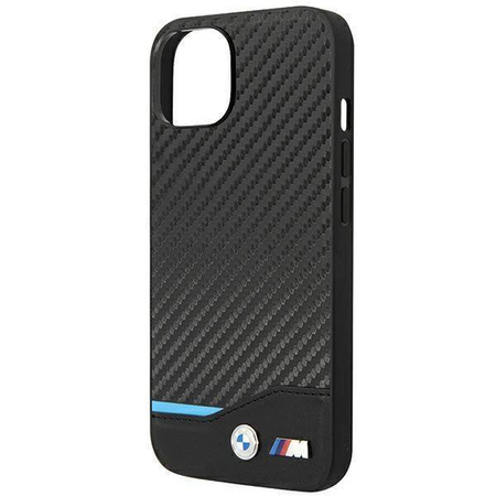 Case BMW BMHCP14S22NBCK iPhone 14 6.1 "black / black Leather Carbon