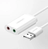 Ugreen externe Soundkarte Musikadapter USB - 3,5 mm Miniklinke 15cm schwarz (30724)