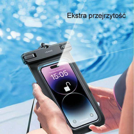 Etui USAMS Waterproof Case do 6,7" czarne