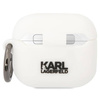 Original Case APPLE AIRPODS 3 Karl Lagerfeld Silicone Karl & Choupette (KLACA3SILKCW) white