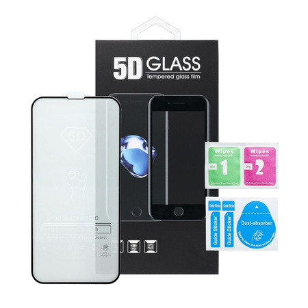 5D Full Glue Tempered Glass - do iPhone 17 Pro czarny
