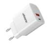 MOONX MC04 power charger, USB-C PD 20W + USB QC3.0 + USB-C/USB-C cable white