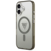 Guess Nakładka Magsafe IML Gradient Case With Print Triangle Logo & Silver Metal Camera Buttons Do iPhone 17 Khaki