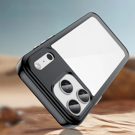 Etui Outer Space na iPhone 17 Pro Max - czarne przezroczyste
