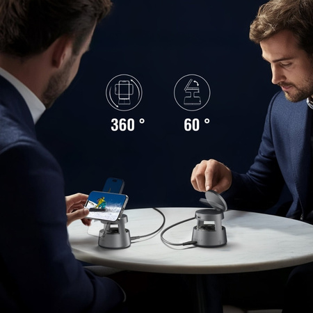 Stacja ładująca 4smarts Aura Sound Qi2   szary