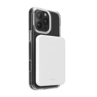 Powerbank Puro Mag Plus 5000mAh 20W Qi2 kompatibel mit MagSafe 1x USB-C Power Delivery - weiß