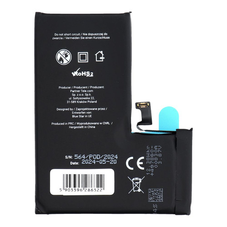 Bateria do Iphone 14 PRO 3200 mAh  Blue Star HQ