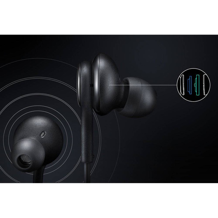 Samsung słuchawki dokanałowe mini jack 3.5 mm czarne (EO-IA500BBEGWW)