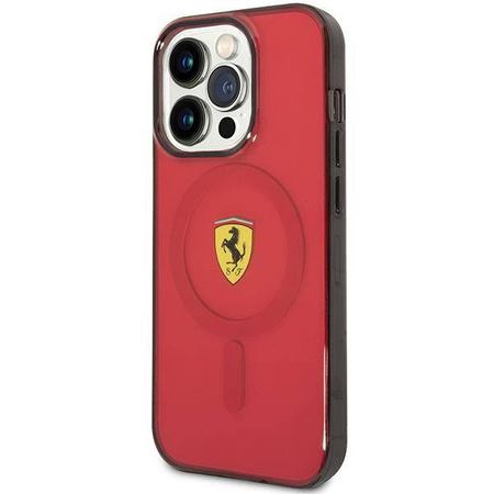 Ferrari FEHMP14XURKR iPhone 14 Pro Max 6,7" rot/rot Hardcase Translucent Magsafe