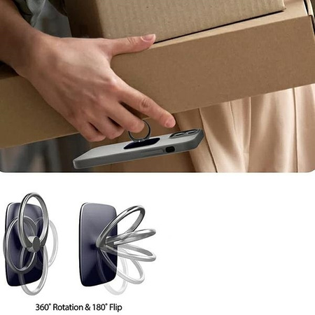 Uchwyt na palec Mercury WOW Ring czarny