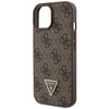 Original Case APPLE IPHONE 15 PLUS Guess Hardcase Crossbody 4G Metal Logo (GUHCP15MP4TDSCPW) brown